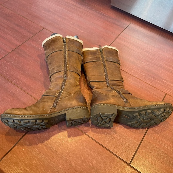 Born leather boots with triple buckle - Picture 5 of 14